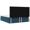 vidaXL Ottoman bed met matrassen 200x200cm fluweel donkerblauw