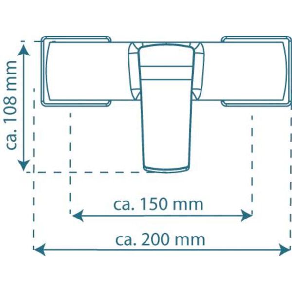 SCH&Uuml;TTE Douchemengkraan STILO chroomkleurig