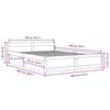 vidaXL Bedframe met lades 140x200 cm