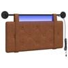vidaXL Hangend hoofdbord Bruin Antiek PU