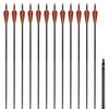 Pijlen voor recurveboog standaard 30" 0,76 cm koolstof 12 stuks