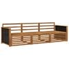 vidaXL Buiten bankenset 3 pcs Naturel Massief Acaciahout