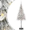 vidaXL Kerstboom met 300 LED met standaard Wit 210 cm PE en staal
