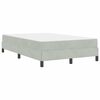 vidaXL Boxspringbed met matras Lichtgrijs 120 x 190 cm Stof