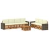 vidaXL Sofa-Sets 8 st Massief Acaciahout