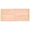 vidaXL Tafelblad 140x60x(2-6) cm onbehandeld massief eikenhout