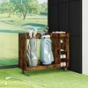 vidaXL Golfkast met wiel Effen Gerookt eiken 120 x 45 x 98 cm