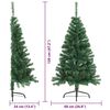 vidaXL Kunstmatig Voorverlicht Kerstboom met 150 LED Groen 120 cm PVC