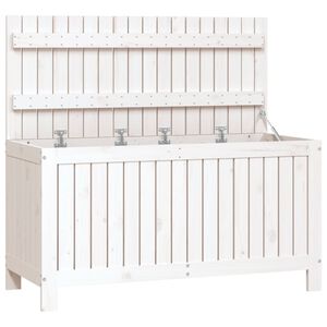 vidaXL Tuinbox 115x49x60 cm massief grenenhout wit