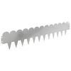 vidaXL Gazonrand 30 pcs 103 x 20 cm Staal Zilverkleurig