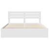 vidaXL Bedframe met hoofdeinde Wit 180 x 200 cm Massief grenenhout