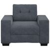 vidaXL Fauteuil 100x78x80 cm fluweel donkergrijs