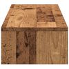 vidaXL Monitorstandaard met lades 100x27x15 cm hout oud houtkleurig