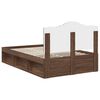 vidaXL Bedframe Bruin Eiken 120 x 190 cm Massief grenenhout