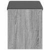 vidaXL Halbank met kussen met plank Grijze Sonoma 63 x 38 x 45 cm