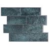 vidaXL Subway Tegel 20 pcs Blauw Groen 29 x 21 cm Polyurethaan en PET