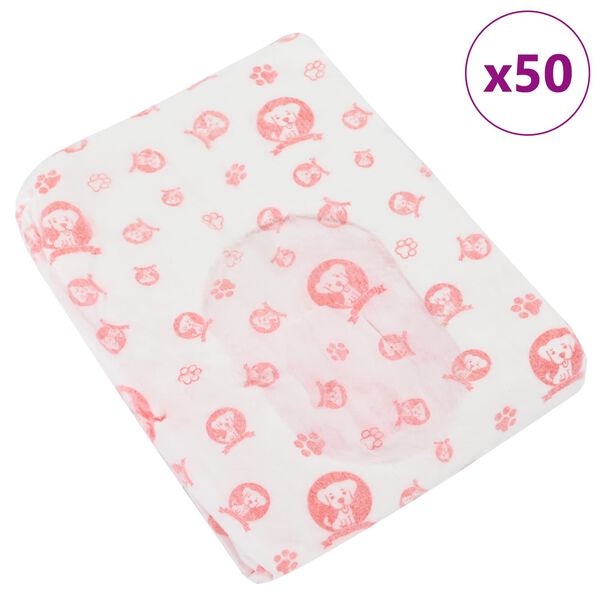 vidaXL Wegwerpdoggyluier voor teefjes 50 pcs Wit L