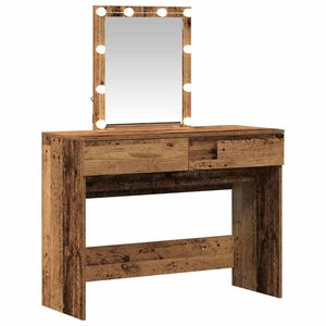 vidaXL Plafondtafel Oudhout 100 x 40 x 130 cm Bewerkt hout