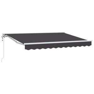 vidaXL Zijde Frame Antraciet 250 x 200 cm Polyester met PU-coating