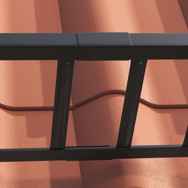 vidaXL Dak sneeuwbeugel 1200 x 2,5 x 20 cm Staal