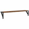 vidaXL Wandplanken 2 pcs Oud Hout 80 x 15 x 15,5 cm Bewerkt hout