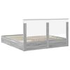 vidaXL Opslag bed met lade Grijs Sonoma 180 x 200 cm Bewerkt hout