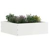 vidaXL Tuinrand 6 pcs Wit 40 x 40 x 13 cm Staal