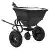 vidaXL Strooiwagen sleepmodel 45 L 125x74x79 cm PVC en staal