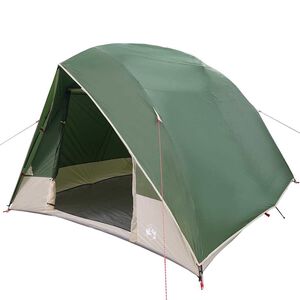 vidaXL Camping Tent met dak met opslag Groen 320 x 275 x 190 cm taft