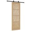 vidaXL Schuifdeur ORKDAL 73,5 x 211 cm Massief grenenhout Naturel