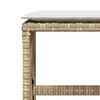 vidaXL 15-delige Tuinset met kussens poly rattan beige