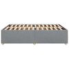 vidaXL Bedframe zonder matras stof lichtgrijs 140x190 cm