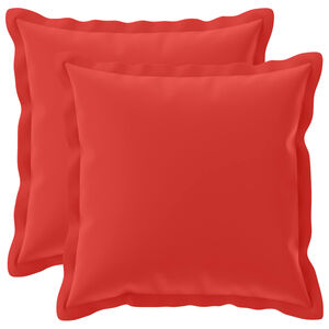 vidaXL Kussensloop 2 st HOUTEN Rood 30 x 30 cm Polyester