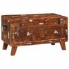 vidaXL Opbergbox met opslag 70 x 35 x 40 cm massief gerecycled hout