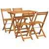 vidaXL Bistroset 5 pcs Olie naturel Massief Acaciahout