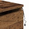 vidaXL Wandkastje met lade 2 pcs Oudhout Bewerkt hout