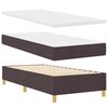vidaXL Boxspringbed met matras Donkerbruin 90 x 200 cm Stof