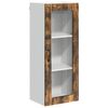 vidaXL Wandglas cabinet LUCCA Gerookt eiken 40 x 31 x 100 cm