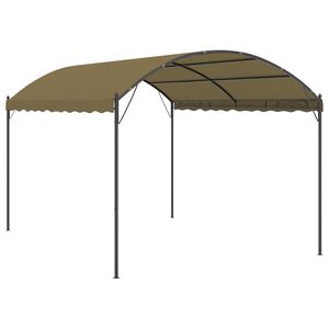 vidaXL Prieel 180 g/m&sup2; 4x3x2,6 m taupe