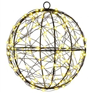 vidaXL Kerst Finial Licht 200 LED's Warmwit Diameter 20 x 22 cm