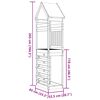 vidaXL Speeltoren Bruin 52,5 x 85 x 265 cm Massief Douglas hout
