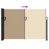 vidaXL Windscherm uittrekbaar 140x600 cm beige