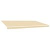 vidaXL Vervangingsdoek voor luifel 600x350 cm polyester cr&egrave;mekleurig