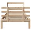 vidaXL Bedframe met hoofdbord massief grenenhout 90x190 cm