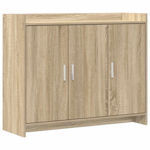 vidaXL Dressoir Sonoma Eiken 98,5 x 33 x 80 cm Bewerkt hout