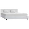 vidaXL Bedframe kunstleer wit 120x200 cm