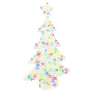 vidaXL Kerstboom 100 LED's Meerkleurig 120 cm Acryl