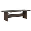 vidaXL 9-delige Bistroset met kussens poly rattan bruin