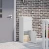 vidaXL Pakket inwerp box met opslag Wit 41 x 38 x 103 cm Staal