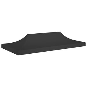 vidaXL Partytentdak 270 g/m&sup2; 6x3 m zwart
